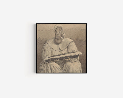 Alfred Kubin Surrealist Print: Symbolist Sketch Art, Monochrome Giclee