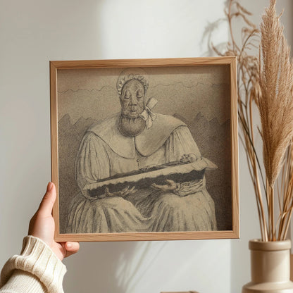 Alfred Kubin Surrealist Print: Symbolist Sketch Art, Monochrome Giclee