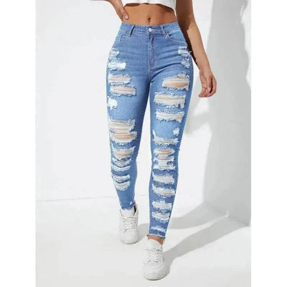 All-match Skinny Denim Trousers For Women