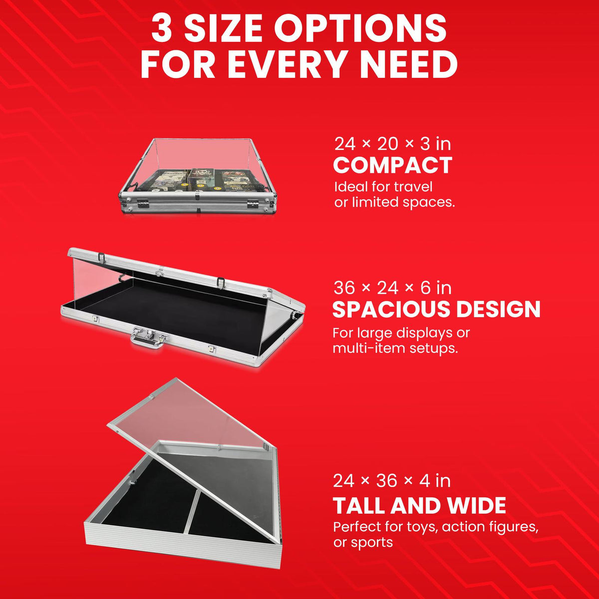 EVORETRO Acrylic Clear Top Display Vendor Trade Show showcase