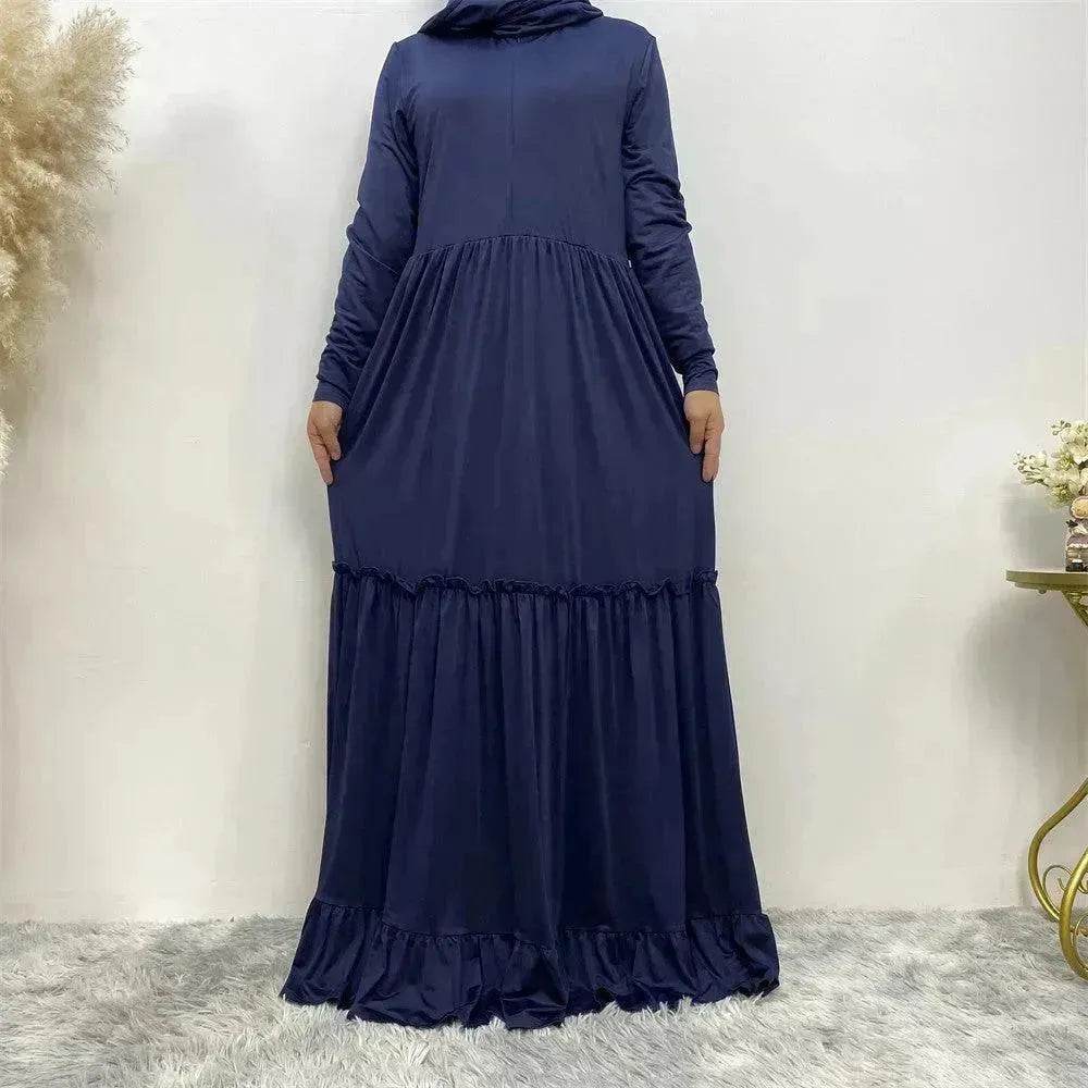 Amazing Simple Maxi Gown Abaya Dress for Sophisticated Arab Dubai Turkey Middle Eastern Women.