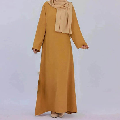 Middle East Dubai Turkey Multi-color Plus Size Women's Dress