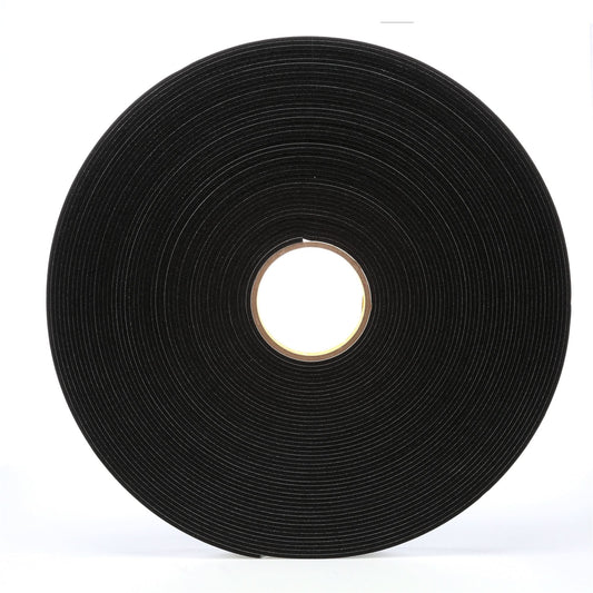 Ruban en mousse vinyle 4508, 25,4 mm (1") l x 32,9 m (108') L, 125 mil, Noir
