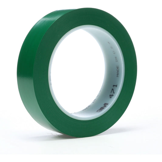 Ruban vinyle 471, 19 mm (3/4 po) L x 32,9 m (108 pi) L, 5,2 mils, vert