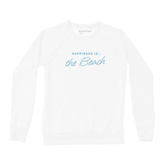 Women's Beach Crew Sweatshirt, White