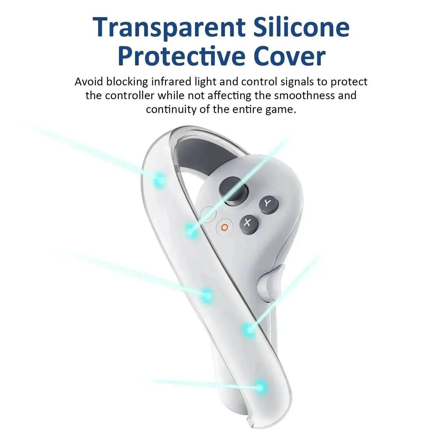 Applicable To Pico Neo 4 VR Glasses Handle Transparent Silicone Protection Ring