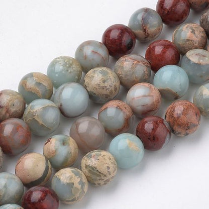 Aqua Terra Jasper Gemstone Beads - All Sizes