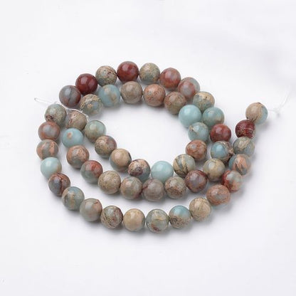 Aqua Terra Jasper Gemstone Beads - All Sizes