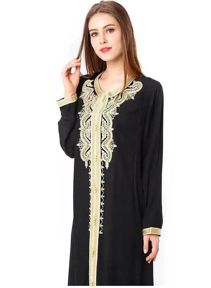 Arab  Embroidered Lace Dress Dress