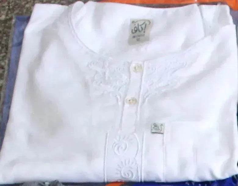 Nouvelle Liturgie Broderie Coton Chanvre Hommes Arabes Costumes Deux Pièces En Gros