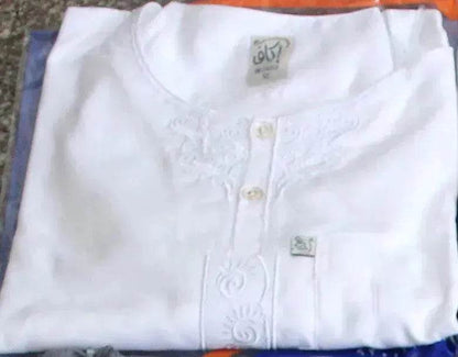 Nouvelle Liturgie Broderie Coton Chanvre Hommes Arabes Costumes Deux Pièces En Gros