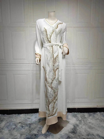 Arab  Robe Sequin Embroider Fashion