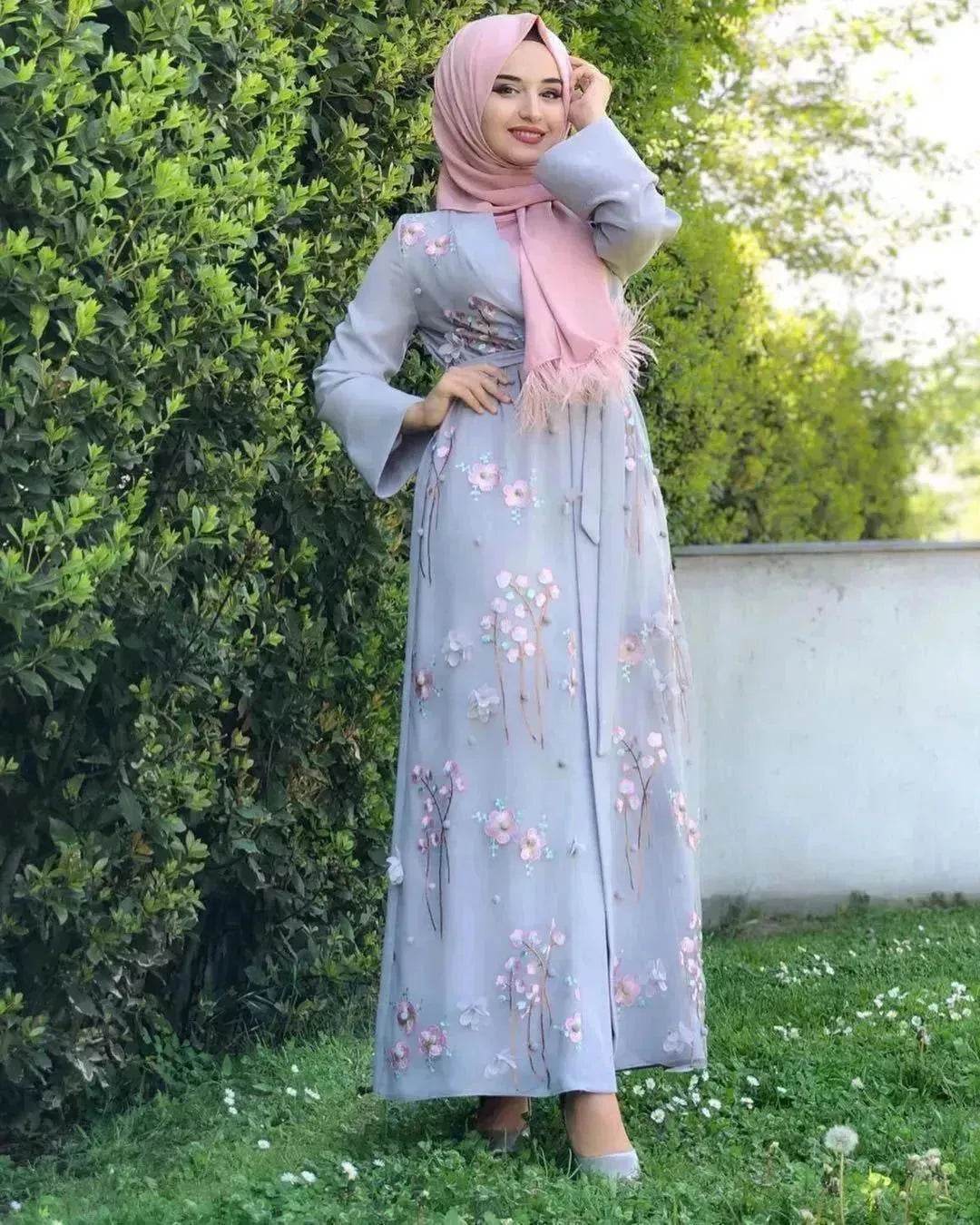 Women's Middle Eastern Abaya Dress – Modest Islamic Wear