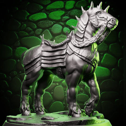 Cheval de guerre blindé