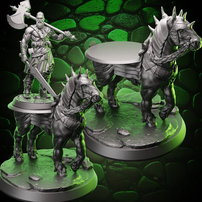 Armored War Horse | Rider-Compatible Mount