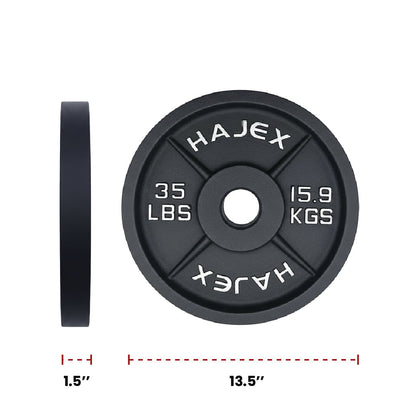 Cast Iron Weight Plates - Standard, Olympic in LBs, KGs