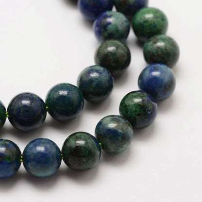 Perle de pierre gemme d'azurite