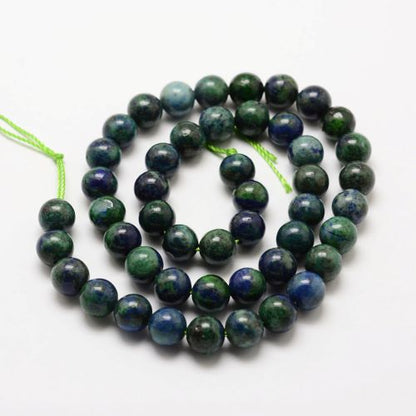 Perle de pierre gemme d'azurite