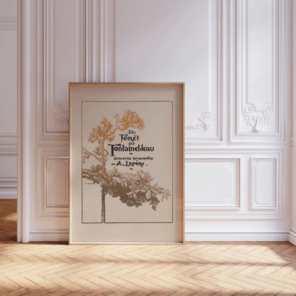 Auguste Lepère - Estampe Art nouveau de la Forêt de Fontainebleau