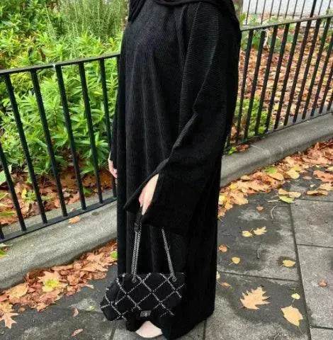 Robe Abaya Cardigan Décontractée d'Automne et d'Hiver pour Femmes Arabes de Dubaï et du Moyen-Orient, et pour Femmes Turques