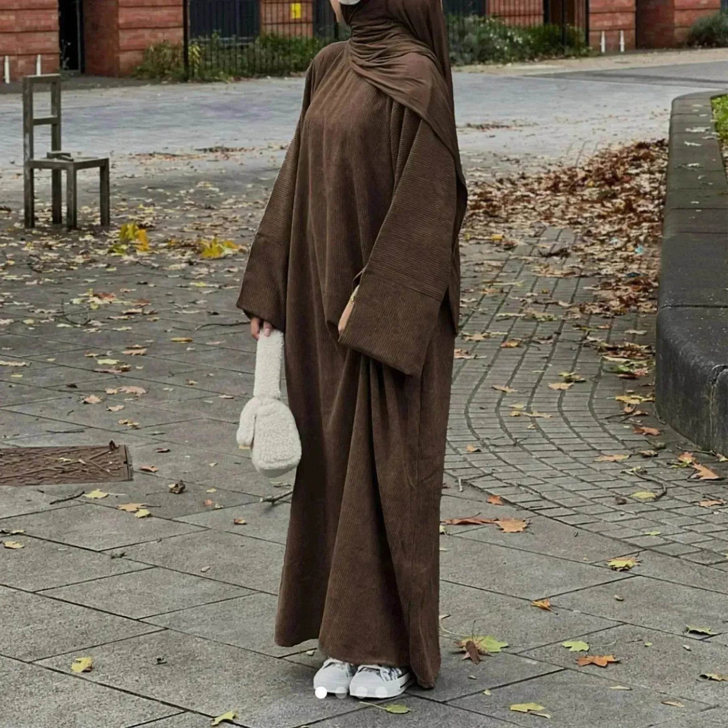 Robe Abaya Cardigan Décontractée d'Automne et d'Hiver pour Femmes Arabes de Dubaï et du Moyen-Orient, et pour Femmes Turques