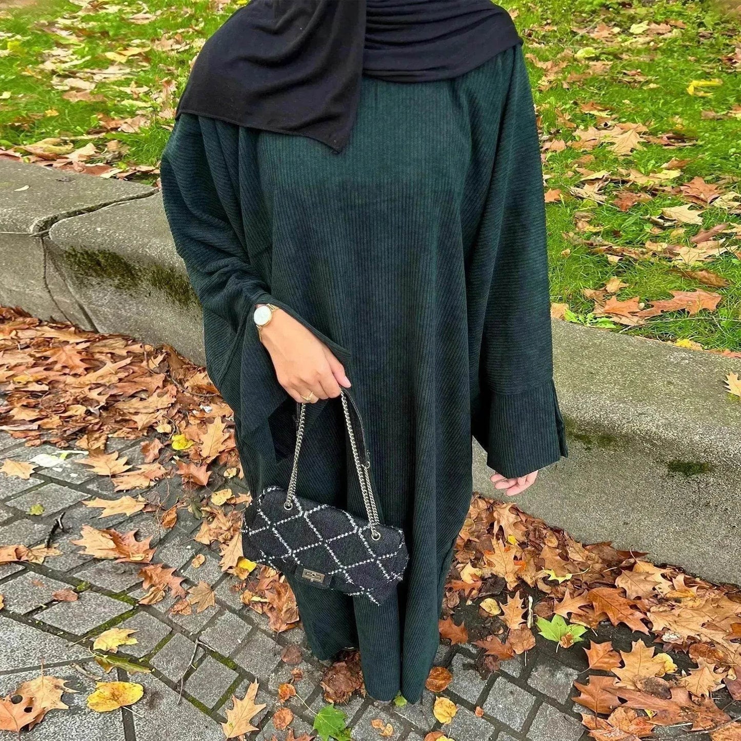 Robe Abaya Cardigan Décontractée d'Automne et d'Hiver pour Femmes Arabes de Dubaï et du Moyen-Orient, et pour Femmes Turques