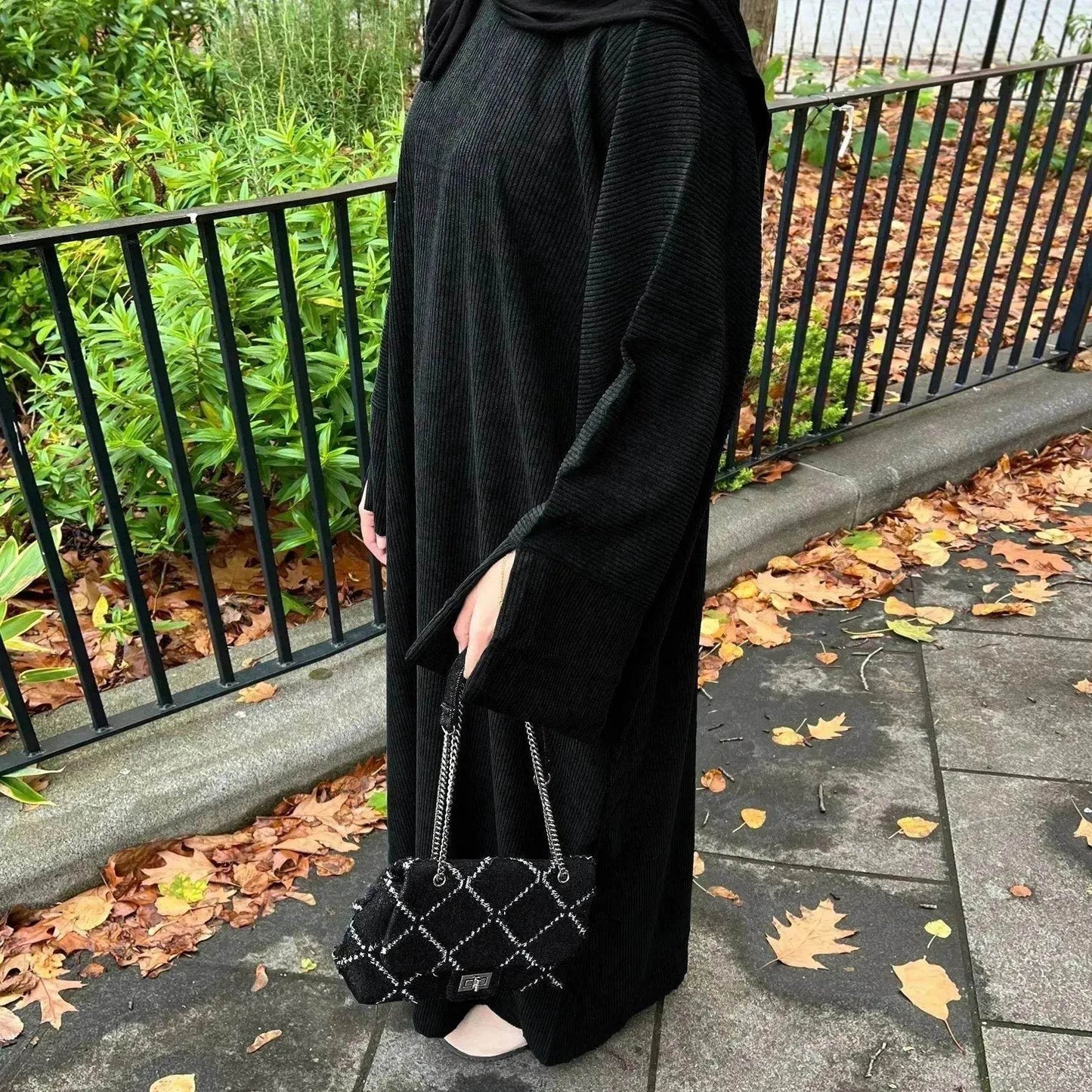 Robe Abaya Cardigan Décontractée d'Automne et d'Hiver pour Femmes Arabes de Dubaï et du Moyen-Orient, et pour Femmes Turques