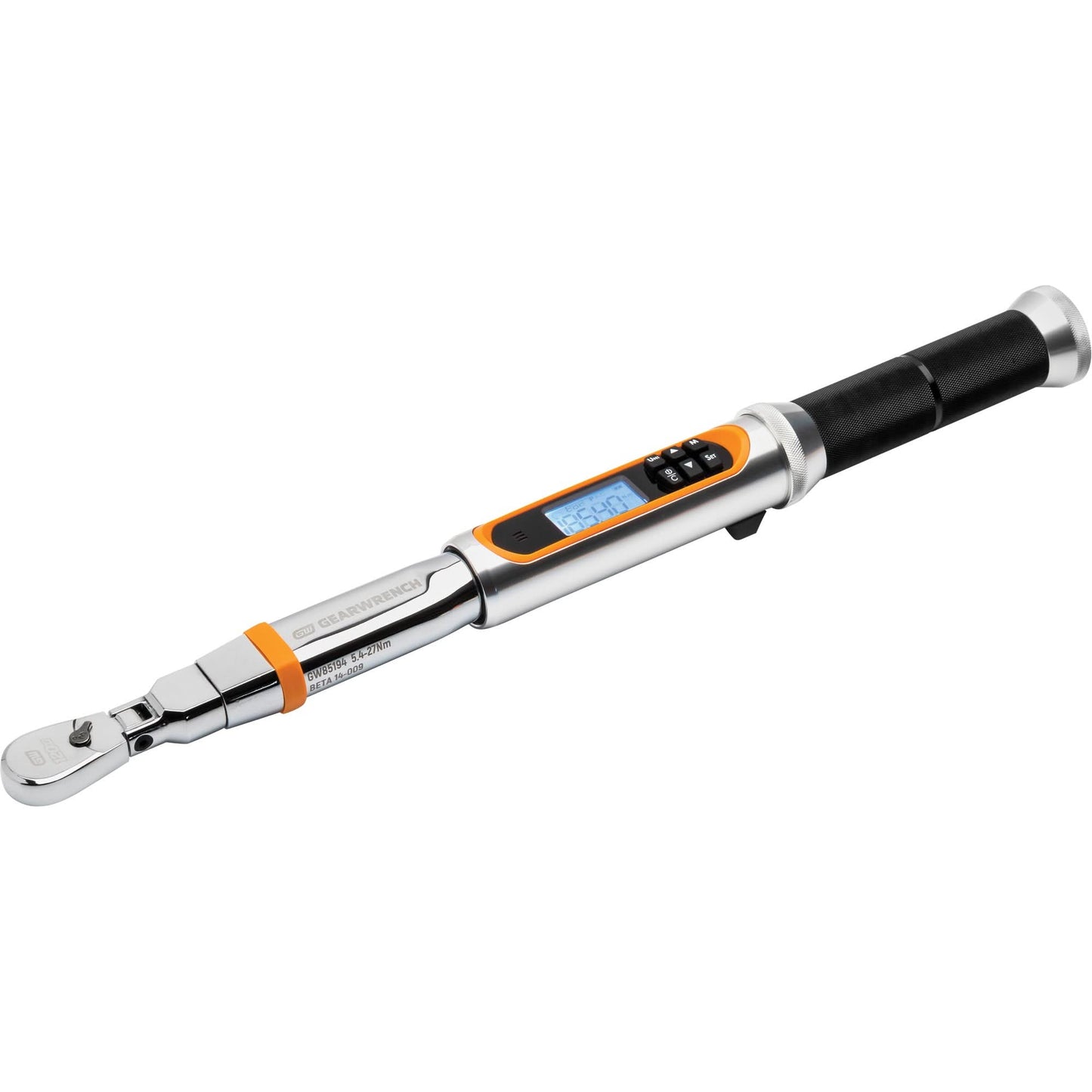 120XP™ Flex Head Torque Wrench with Angle, Electronic, 1/4" Square Drive, 24 - 240 in-lbs.