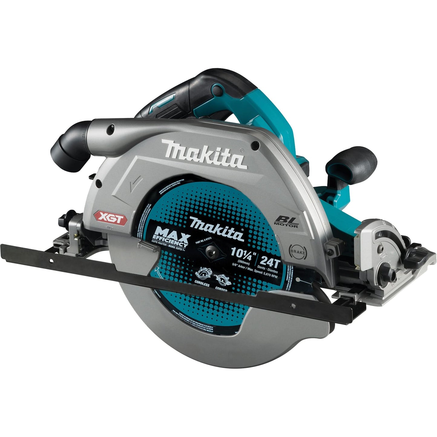 XGT Brushless Cordless Circular Saw with Guide Rail Base (Tool Only), 10-1/4", 40 V