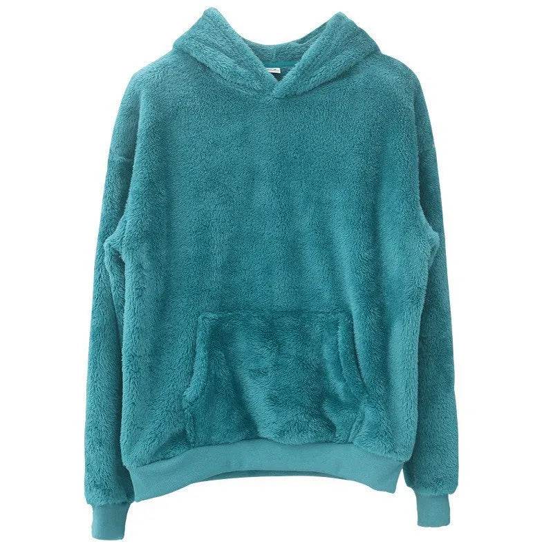 Sweatshirt With Pockets – Warm Winter Loose Pullover for Men