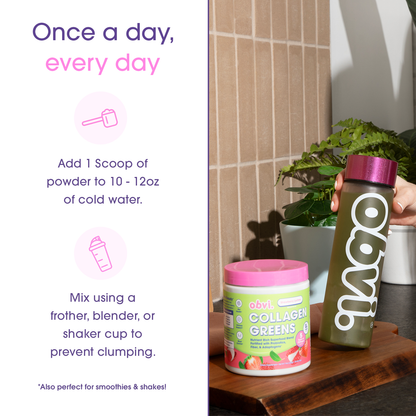 Obvi. Collagen Greens - Strawberry Lychee