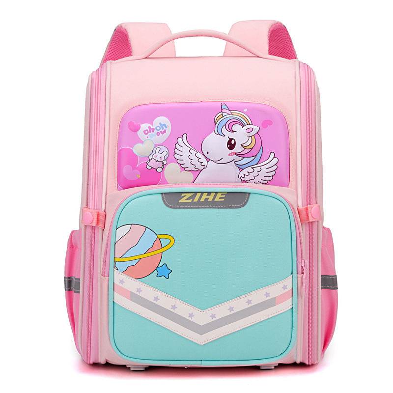 Sac à dos cartable grande capacité avec soutien dorsal