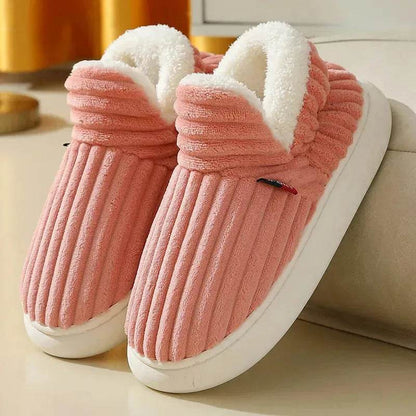 Hommes Hiver Nouvelles Femmes Pantoufles en Coton Extérieur Mode Couple Pantoufles Chaudes Intérieur Chambre Coton Peluche Chaussures Polaire Moelleuses