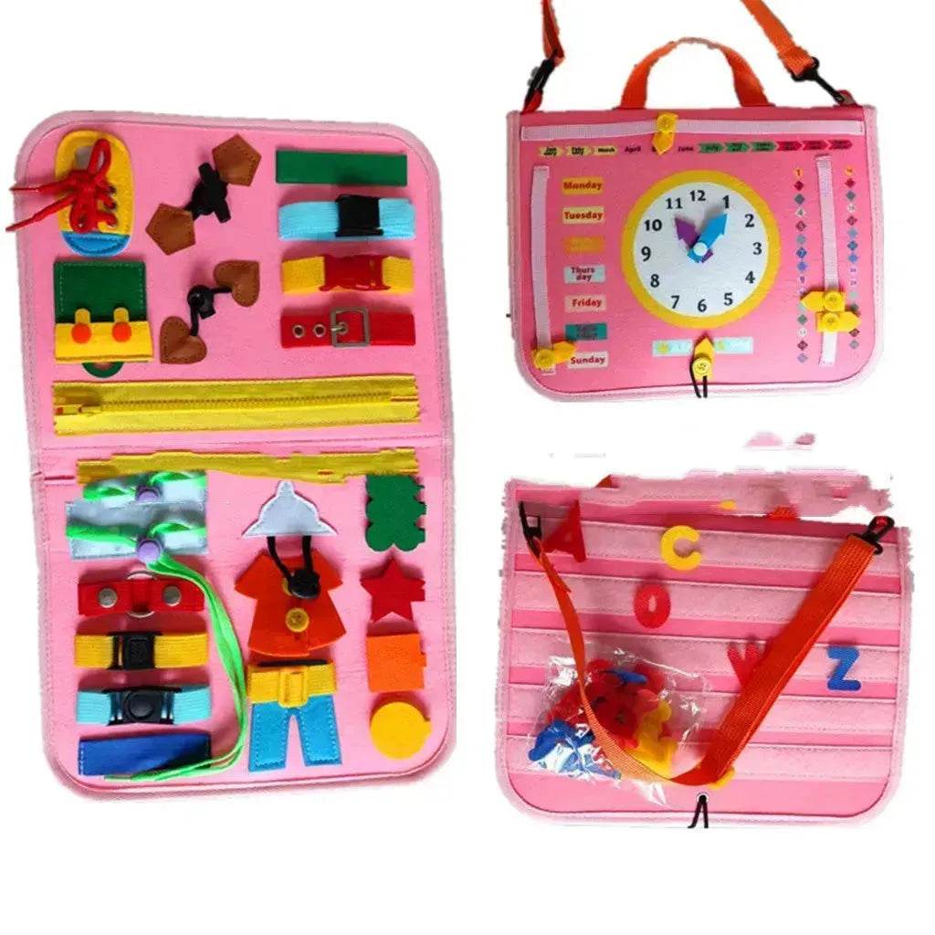 Nouvelle planche d'activités pour enfants Busy Board, jeu d'apprentissage de l'habillage et du boutonnage pour bébé, jouet d'apprentissage sensoriel préscolaire pour l'éducation précoce