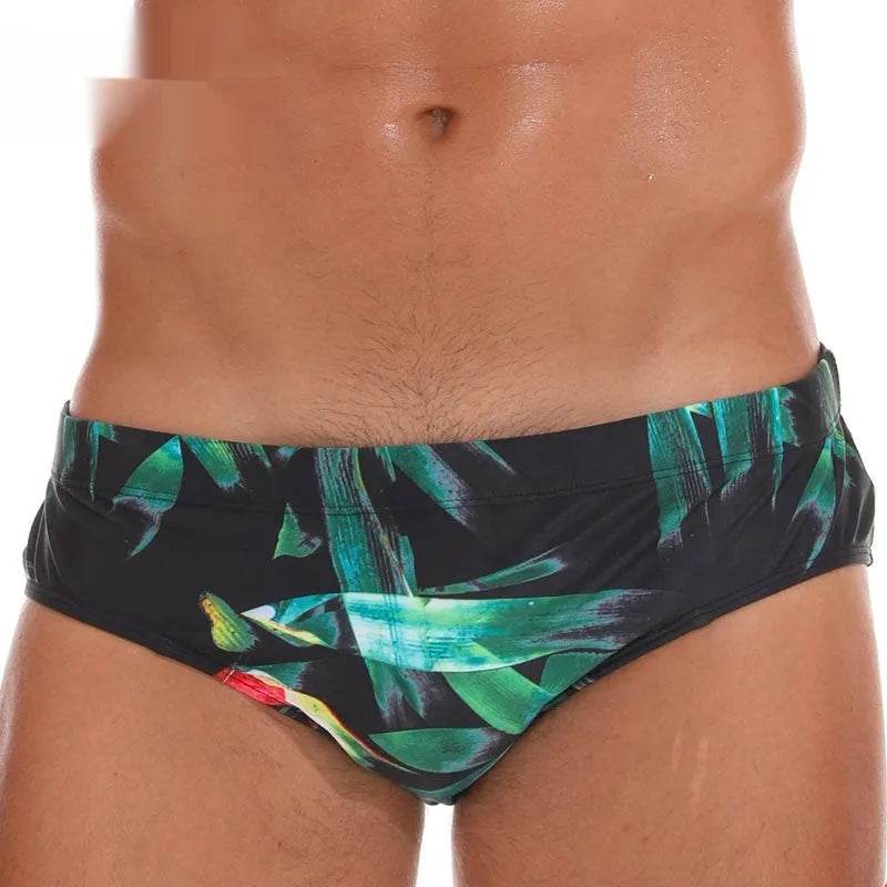 Solid Color Plus Size Swimming Trunks Briefs Shorts underwear