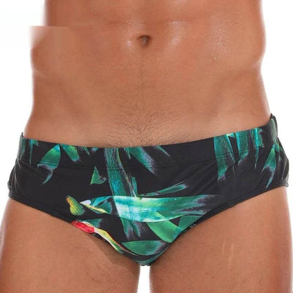 Solid Color Plus Size Swimming Trunks Briefs Shorts underwear