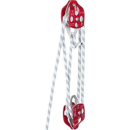 Twin Sheave Block And Tackle 1 2 X 200Ft Twin Sheave Block With Braid Rope 30-35KN 6600-7705LBS Double Pulley Rigging