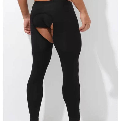 Men's Fall Winter Open Crotch Thermal Pants Long John underwear
