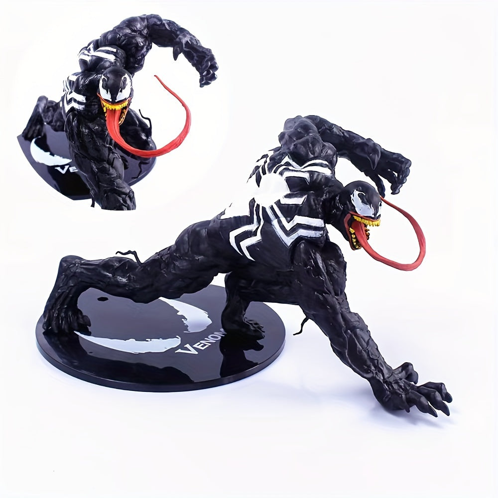 1pc Disney Venom and Carnage Action Figure - Officially Licensed Collectible with Intricately Detailed Design, High-Quality PVC Material, and Action-Packed Dynamic Crouching Pose - Perfect for Bedroom Desk or Shelf Decor
