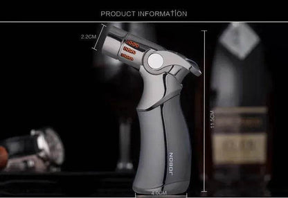 Metal Windproof Blue flame Butane Torch Lighter Cigar Lighter