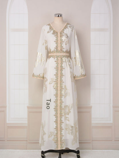 Bronzing Arabian Tourist Dress