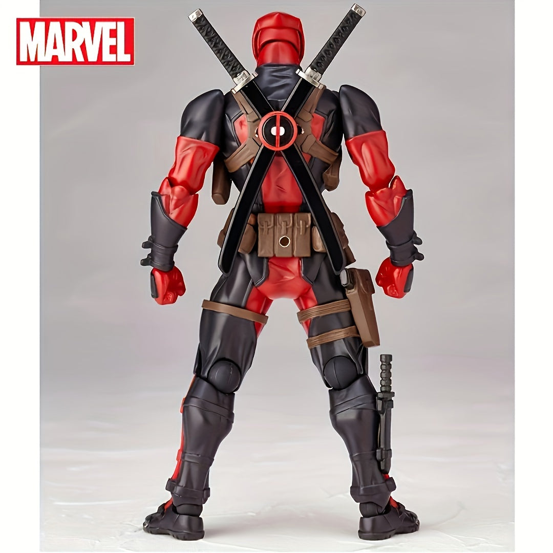 Disney Marvel Deadpool Action Figure - Articulated Joints & Face-Changing Feature, Pvc Collectible For Ages 14+ By Ume