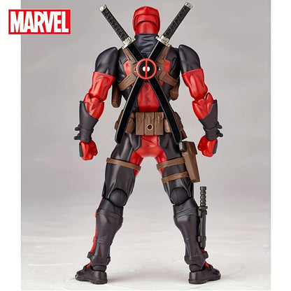Disney Marvel Deadpool Action Figure - Articulated Joints & Face-Changing Feature, Pvc Collectible For Ages 14+ By Ume