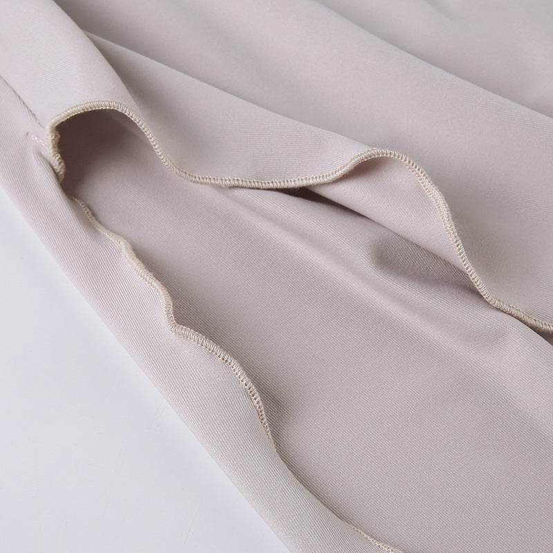 Jupe longue fendue asymétrique taille haute
