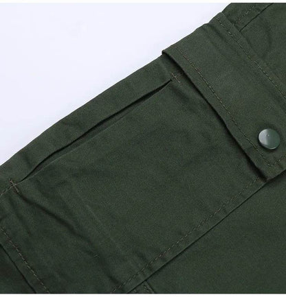 Straight Leg Cargo Pants Women High Waist Casual Baggy Pants
