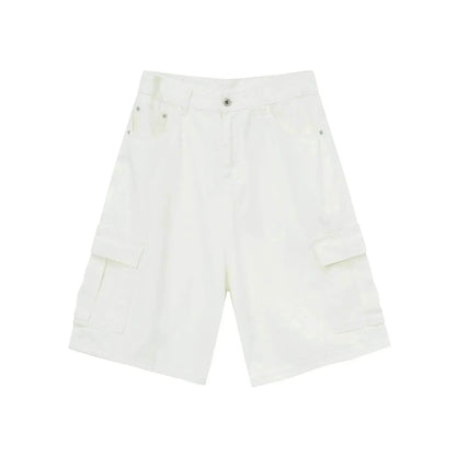 Men's Baggy Dad Shorts Jeans Denim Summer New Straight Wide-leg Workwear Denim Shorts  for Men Loose Leisure All-matching Shorts