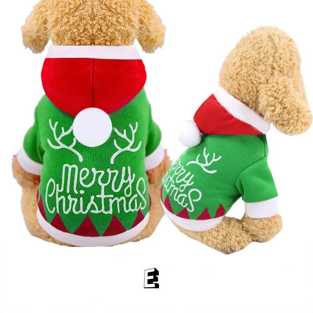 Vêtements pour animaux de compagnie de Noël, vêtements en coton pour chats