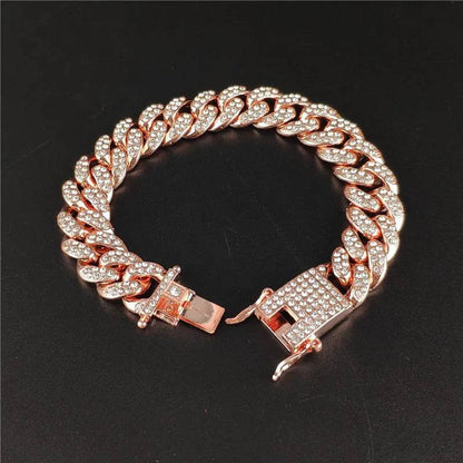 Zinc Alloy Wide Hip Hop Cuban Link Chain Necklace