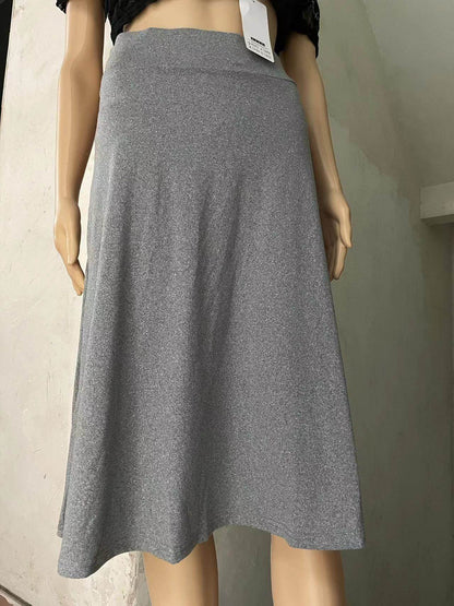 Women's casual High Waist flared Midi Skirt