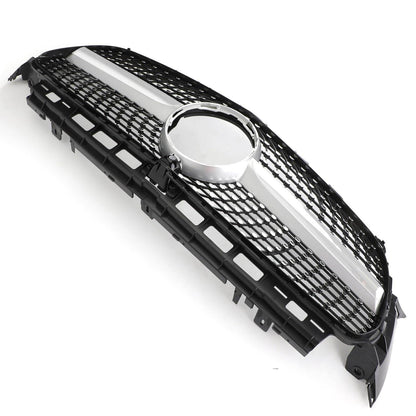 Diamond Silver Edge Front Grille For 2016 To 2019 Mercedes-Benz W213 E300 E400
